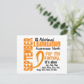 Leukemie Bewustmakende Maand Briefkaart (Staand voorkant)