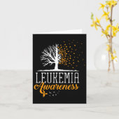 Leukemie Bewustmakende Maand Butterfly Tree Bloedk Kaart (Gele Bloem)