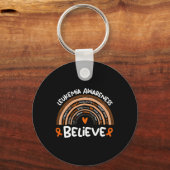 Leukemie Bewustmakende Maand Leukemie Sleutelhanger (Voorkant)
