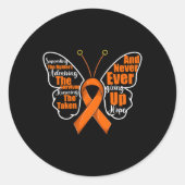 Leukemie Bewustmakende Maand Ronde Sticker (Voorkant)