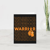 Leukemie Bewustmaking Aankomst Oranje Koolstofdoos Kaart (Voorkant)