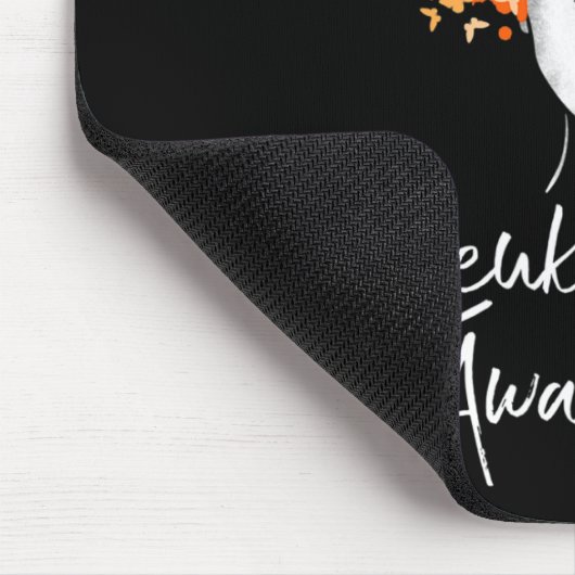 Leukemie Bewustmaking Butterflies Gift Muismat (Hoek)