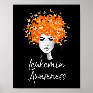 Leukemie Bewustmaking Butterflies Gift Poster
