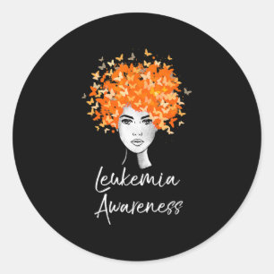 Leukemie Bewustmaking Butterflies Gift Ronde Sticker