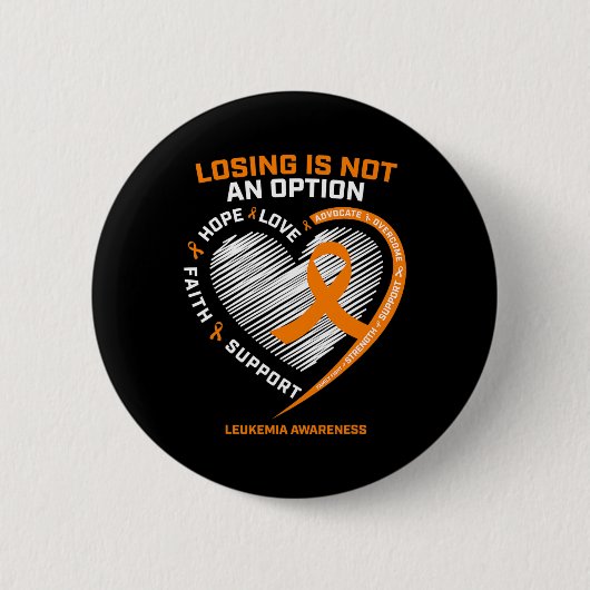 Leukemie Bewustmaking Mannen Vrouwen Kind Le Ronde Button 5,7 Cm (Voorkant)