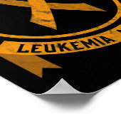 Leukemie Bewustmaking van de Stigma Bloedkanker Poster (Hoek)