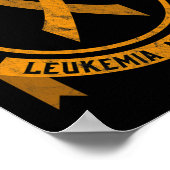 Leukemie Bewustmaking van de Stigma Bloedkanker Poster (Hoek)