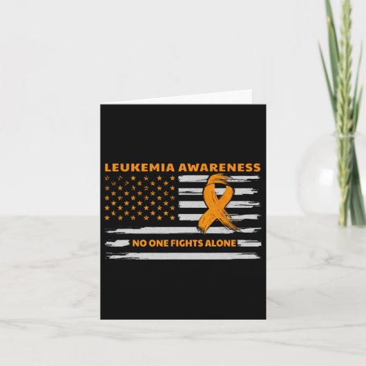 Leukemie Bewustmaking we bestrijden kanker samen m Kaart (Voorkant)