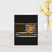 Leukemie Bewustmaking we bestrijden kanker samen m Kaart (Gele Bloem)
