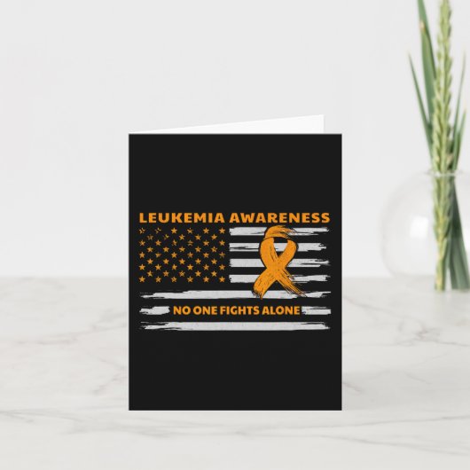 Leukemie Bewustmaking we bestrijden kanker samen m Kaart (Voorkant)