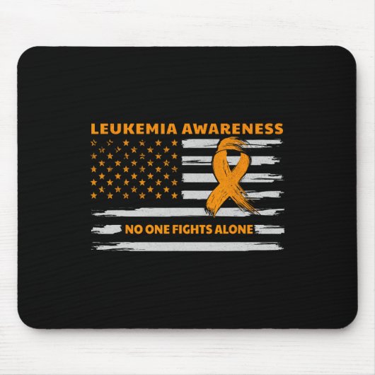 Leukemie Bewustmaking we bestrijden kanker samen m Muismat (Voorkant)