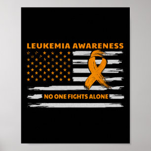 Leukemie Bewustmaking we bestrijden kanker samen m Poster
