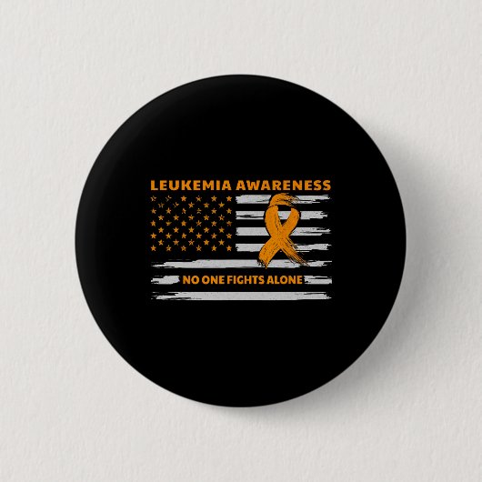 Leukemie Bewustmaking we bestrijden kanker samen m Ronde Button 5,7 Cm (Voorkant)
