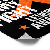 Leukemie Bewustmaking Zoon Strijd tegen Oranje koo Poster (Hoek)