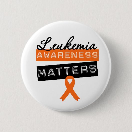 Leukemie Bewustmakingskwesties Ronde Button 5,7 Cm (Voorkant)