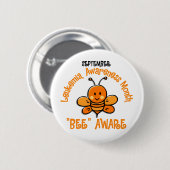 Leukemie Bewustmakingsmaand Bijen 1.2 Ronde Button 5,7 Cm (Voorkant /achterkant)