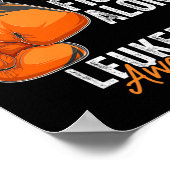 Leukemie Bewustmakingsmaand Borstkanker Handschoen Poster (Hoek)