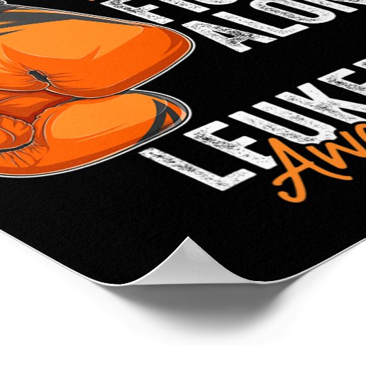 Leukemie Bewustmakingsmaand Borstkanker Handschoen Poster (Hoek)