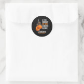 Leukemie Bewustmakingsmaand Borstkanker Handschoen Ronde Sticker (Tas)