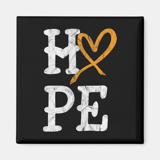 Leukemie Bewustmakingsmaand Hoop  bloedkanker Magneet (Voorkant)