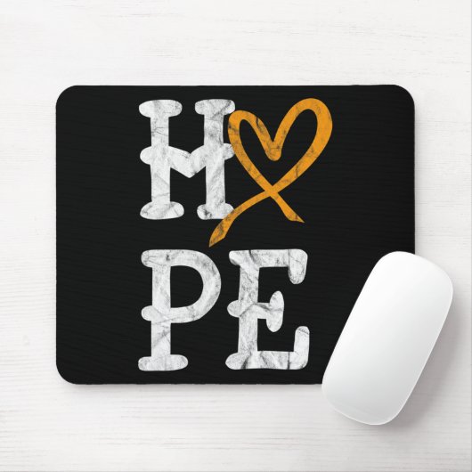 Leukemie Bewustmakingsmaand Hoop  bloedkanker Muismat (Met muis)