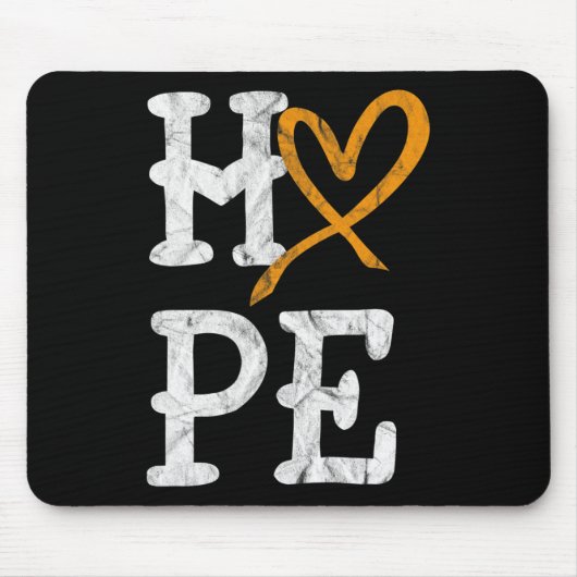 Leukemie Bewustmakingsmaand Hoop  bloedkanker Muismat (Voorkant)