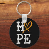 Leukemie Bewustmakingsmaand Hoop  bloedkanker Sleutelhanger (Voorkant)