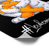 Leukemie Bewustmakingsmaand Oranje Poster (Hoek)