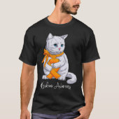 Leukemie Bewustmakingsmaand Oranje T-shirt (Voorkant)