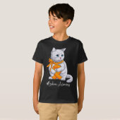 Leukemie Bewustmakingsmaand Oranje T-shirt (Voorkant volledig)