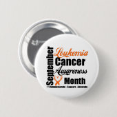 Leukemie Bewustmakingsmaand v9 Ronde Button 5,7 Cm (Voorkant /achterkant)