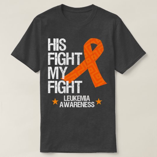 Leukemie Bewustmakingsmaand Zijn strijd tegen Oran T-shirt (Design voorkant)