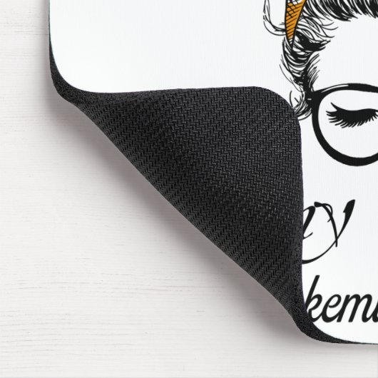 Leukemie BewustmakingsMonth Ribbon Giften Muismat (Hoek)