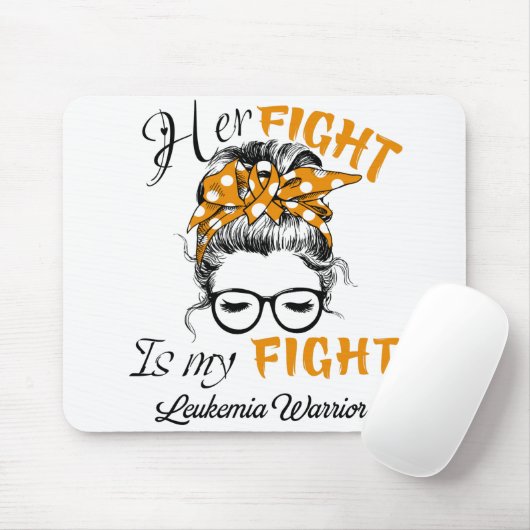 Leukemie BewustmakingsMonth Ribbon Giften Muismat (Met muis)