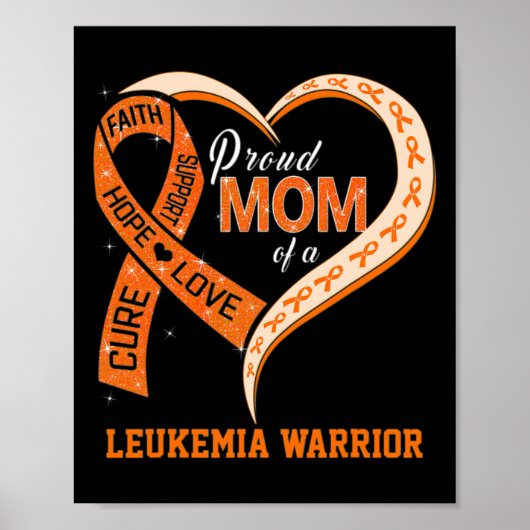 Leukemie Bewustwording van een leukemiekwachter bi Poster (Voorkant)