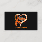 Leukemie Bewustwording van een leukemiekwachter bi Visitekaartje (Achterkant)