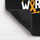 Leukemie Bewustzijn als een aansteker met bloed Muismat (Hoek)