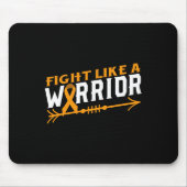 Leukemie Bewustzijn als een aansteker met bloed Muismat (Voorkant)