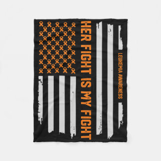  Leukemie Bewustzijn Amerikaanse Vlag T-shirt Gift Fleece Deken