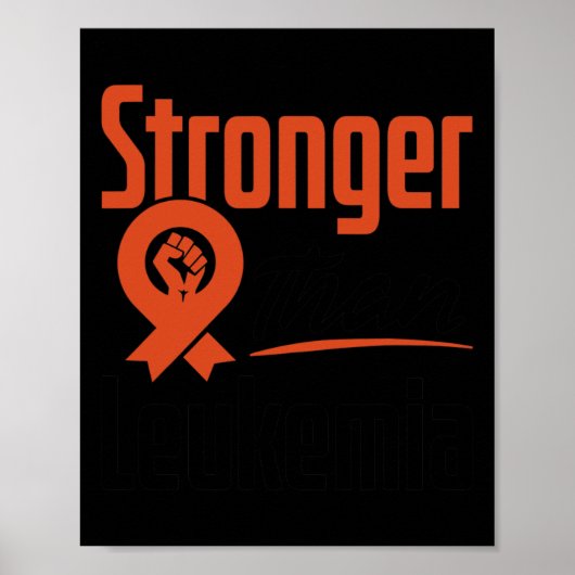 Leukemie Bewustzijn bij bloedkanker Sterker strijd Poster (Voorkant)
