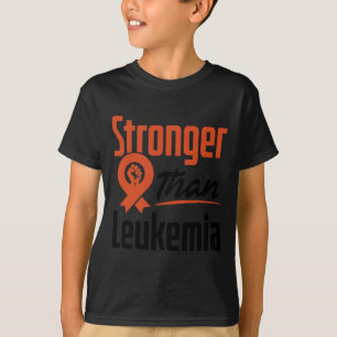 Leukemie Bewustzijn bij bloedkanker Sterker strijd T-shirt