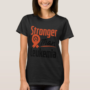 Leukemie Bewustzijn bij bloedkanker Sterker strijd T-shirt
