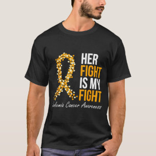 Leukemie bewustzijn bloedkanker oranje lint t-shirt