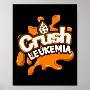 Leukemie Bewustzijn Cure Bloedkanker Strijder Gift Poster