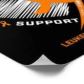 Leukemie Bewustzijn Geloof Hoop Liefde Leukemie Be Poster (Hoek)