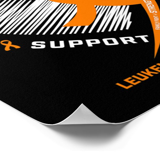 Leukemie Bewustzijn Geloof Hoop Liefde Leukemie Be Poster (Hoek)