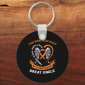 Leukemie Bewustzijn Grote oom Je vleugels waren ec Sleutelhanger (Voorkant)