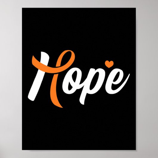 Leukemie Bewustzijn Hoop Bloedkanker Fighter Warri Poster (Voorkant)