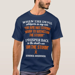 Leukemie bewustzijn Ik ben het Storm in deze famil T-shirt