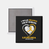 Leukemie Bewustzijn - ik Draag Sinaasappel voor mi Magneet (Voorkant / Achterkant)
